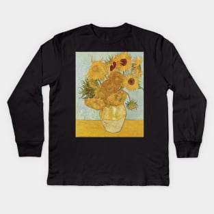 Van Gogh - Sunflowers Kids Long Sleeve T-Shirt